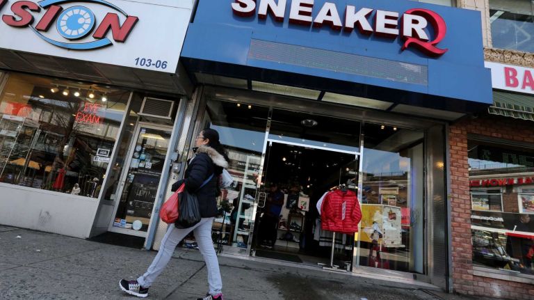 City Living: North Corona 42 Sneaker Q at 103-04 Roosevelt Ave. in North Corona, Queens, Tuesday, April 21, 2015.