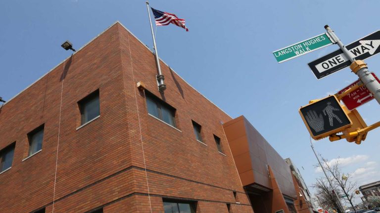 City Living: North Corona 54 The Langston Hughes Library and Cultural Center at 100-01 Northern Blvd. in North Corona, Queens, Tuesday, April 21, 2015.