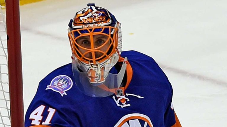 Eastern Conference quarterfinals Game 6: Islanders vs. Capitals 103 New York Islanders goalie Jaroslav Halak makes a save in net against the Washington Capitals in the second period during Game 6 of the Eastern Conference quarterfinals at Nassau Coliseum on Saturday, April 25, 2015.