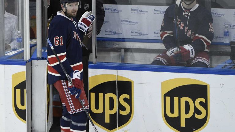 Rick Nash 31 New York Rangers left wing Rick Nash steps into the penalty box and joins left wing Tanner Glass in the second period against the Montreal Canadiens at Madison Square Garden on Thursday, Jan. 29, 2015.