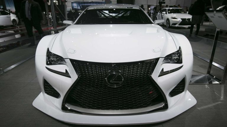 The Lexus RC F GT3 is a racing concept car based on the company's RC F sports coupe. A modified version of the RC F's V-8 engine will put out more than 540 hp when it hits the track.