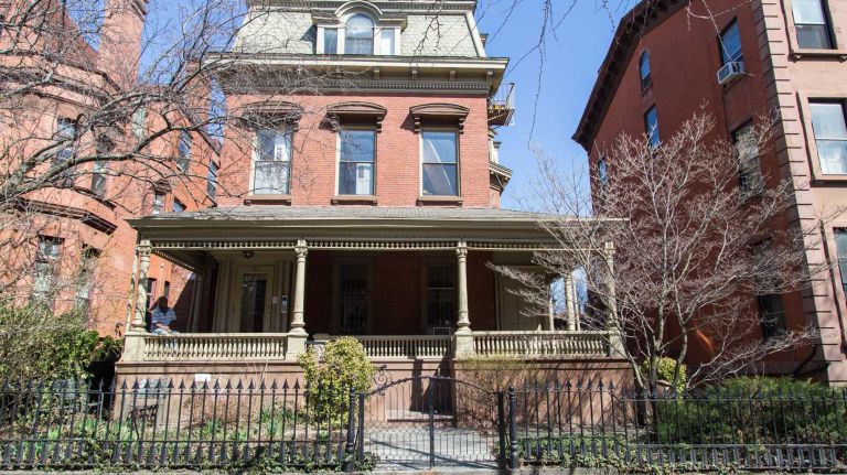 Residence along Clinton Ave. in the Clinton Hill neighborhood of Brooklyn on April 6, 2015. 