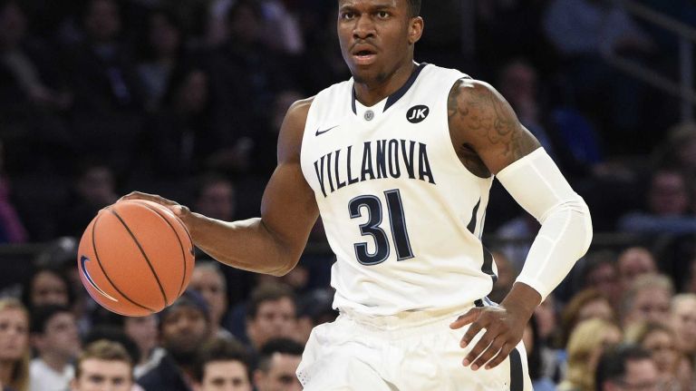 Villanova Wildcats guard Dylan Ennis controls the ball against the Xavier Musketeers during the final game of the Big East basketball tournament at Madison Square Garden on Saturday, March 14, 2015.