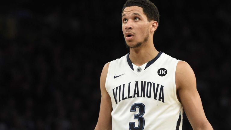 Villanova Wildcats guard Josh Hart looks on against the Xavier Musketeers during the final game of the Big East basketball tournament at Madison Square Garden on Saturday, March 14, 2015.