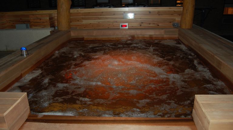 Premier 57 by Spa Castle features tubs, pools, saunas and a swim-up bar 38 That water is intoxicating, isn't it?