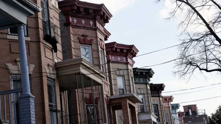 Houses along Lawrence street near Westchester Ave. in the Soundview section of the Bronx, Thursday, Nov., 20, 2014.