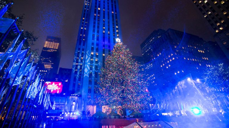 Rockefeller Christmas tree through the years: See photos 2 The Rockefeller Center Christmas tree, lit on Nov. 30, 2016.