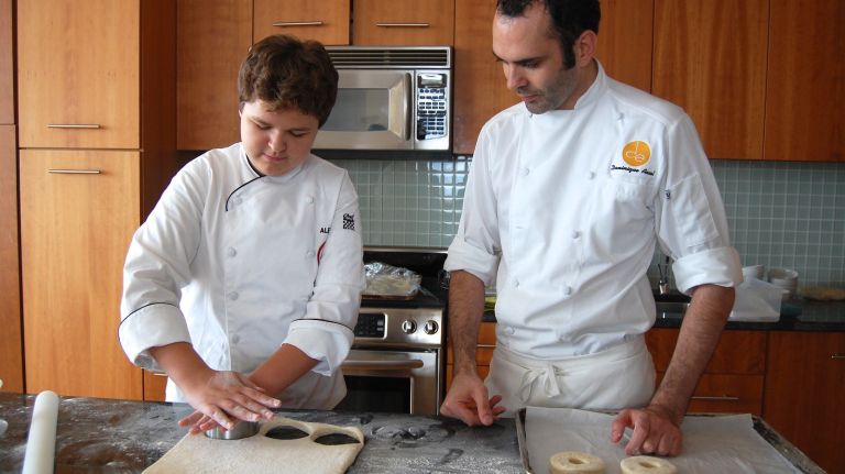 Dominque Ansel teaches MasterChef Junior winner Alexander Weiss to make Cronuts at home. The DIY Cronut recipe is featured in Ansel's just-released cookbook 