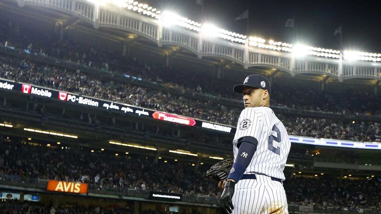 Derek Jeter's final game at Yankee Stadium 141 Derek Jeter of the Yankees takes the field for the first inning against the Baltimore Orioles at Yankee Stadium on Thursday, Sept. 25, 2014.