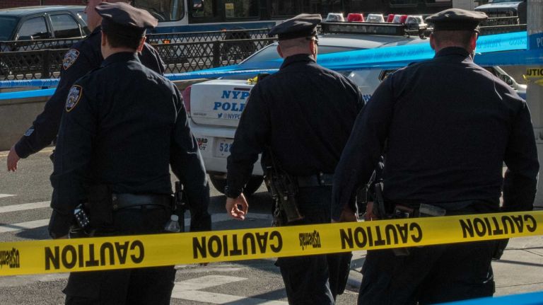 A car driven by an unlicensed driver jumped the curb in Far Rockaway and struck a mother and her two young children, injuring all three, on Wednesday, June 7, 2017, police said.