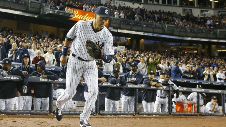 Derek Jeter's final game at Yankee Stadium 164 Derek Jeter of the Yankees takes the field for a game against the Baltimore Orioles at Yankee Stadium on Thursday, Sept. 25, 2014