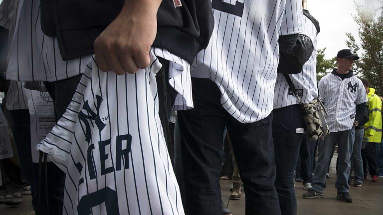 Derek Jeter's final game at Yankee Stadium 181 Derek Jeter fans enter Yankee Stadium with their No. 2 jerseys on before Jeter's final home game against the Baltimore Orioles at Yankee Stadium on Sept. 25, 2014.