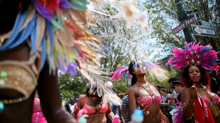 Scenes from the West Indian Day Parade on Monday, Sept. 1, 2014.