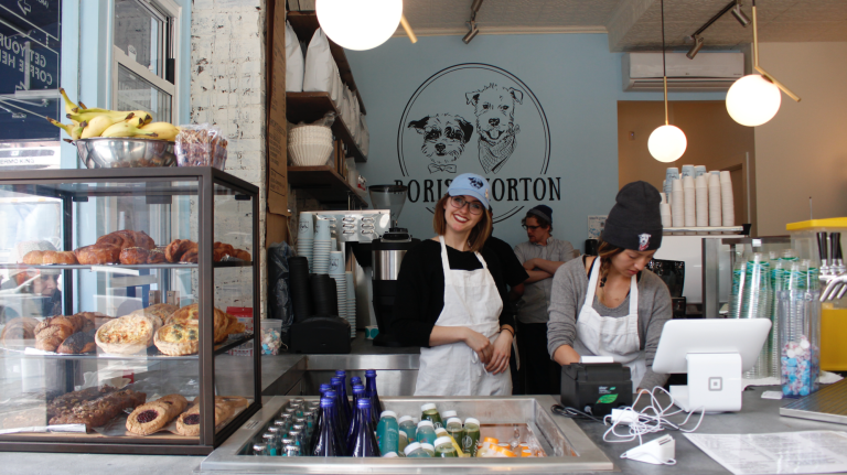 The cafe side of Boris and Horton sells pastries from Balthazar and Bien Cuit.