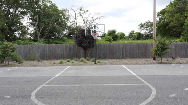 A lone basketball net along 83rd street near 165th ave. in Howard Beach, Queens, Thursday, June 26, 2014.