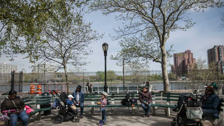 A sunny afternoon in John Jay Park. 