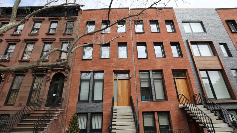 New homes next to historic ones along State street between Smith and Hoyt in Boerum Hill, Brooklyn, Friday, Mar. 14, 2014.