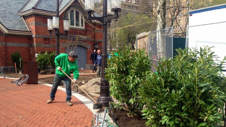Forty new trees, 400 shrubs and plenty of perennials are being planted in the area surrounding the new Tavern on the Green, in an effort to repair a section of the park that has been largely left in disarray since the restaurant originally closed. 