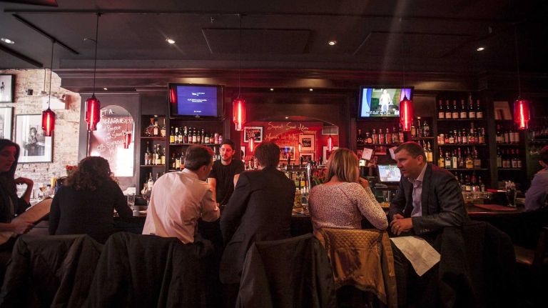 The Hideaway, a bar in TriBeCa in Manhattan on March 20, 2014. By Anthony Lanzilote