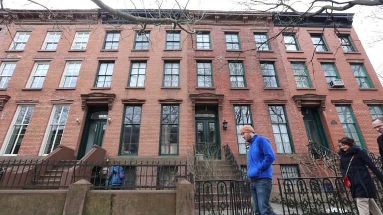 Homes on Dean street between Bond and Nevins in the Historic district of Boerum Hill, Brooklyn, Friday, Mar. 14, 2014.