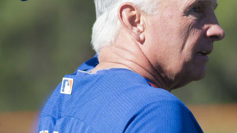 Terry Collins looks on during spring training Monday Feb. 17, 2014 at Tradition Field in Port St. Lucie, Fla.