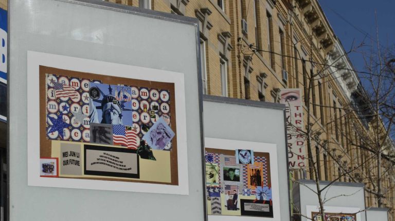 The 71st Avenue Triangle in Ridgewood. 