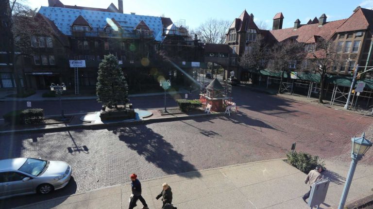 Station Square is at the heart of Forest Hills Gardens, a renowned planned community developed in the early twentieth century. (Nov. 30, 2013)