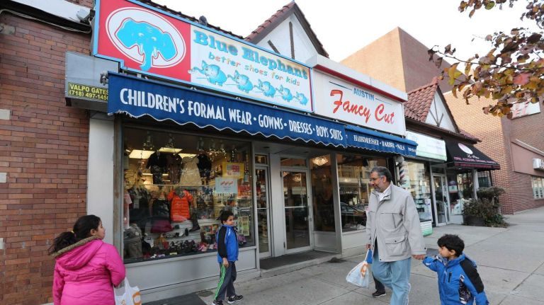 The exterior of the Blue Elephant, a children's store, at 101-21 71st Road. (Nov. 30, 2013)