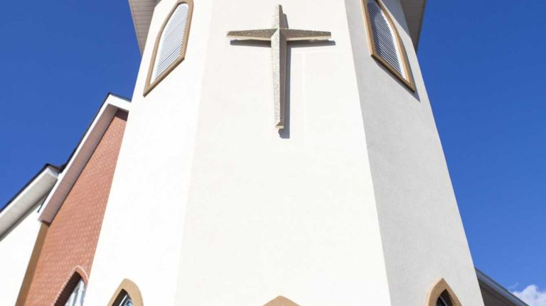 St. Johns Mar Thoma Church stands out on 213th Street in Queens Village.