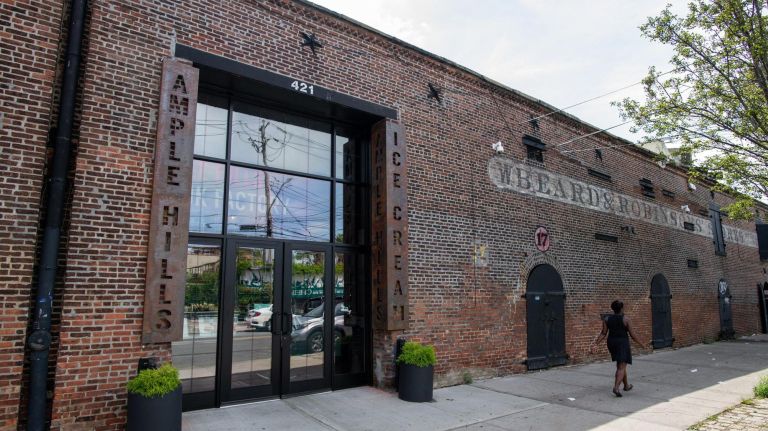Ample Hills is opening a new ice cream factory and museum in Red Hook. 421 Van Brunt St. Brooklyn, NY on July 24, 2018.