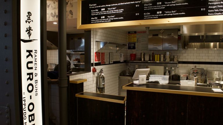 The team behind the wildly popular Japanese ramen chain Ippudo is opening its second Kuro-Obi stall with Urbanspace. (The first is at the Vanderbilt food hall.) In addition to noodles, Kurbo-Obi will serve snacks like steamed pork buns and fried octopus balls after 3 p.m.