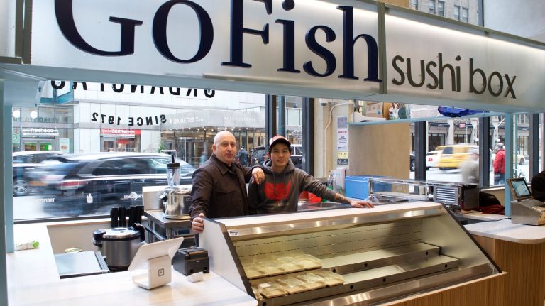 GoFish, a fast-casual spin-off from BondSt, a well-established, high-end sushi restaurant in NoHo, is starting out with hand rolls and tuna 