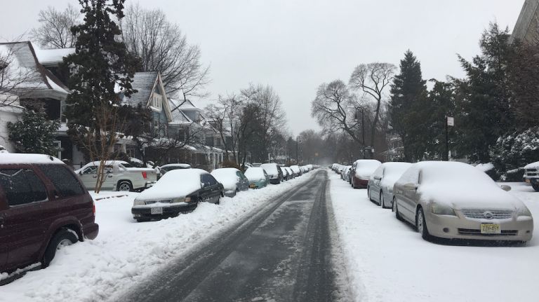 Snow in NYC: Photos from winter 2016-2017 46 Snow covers a street in Prospect Park South on March 14, 2017.