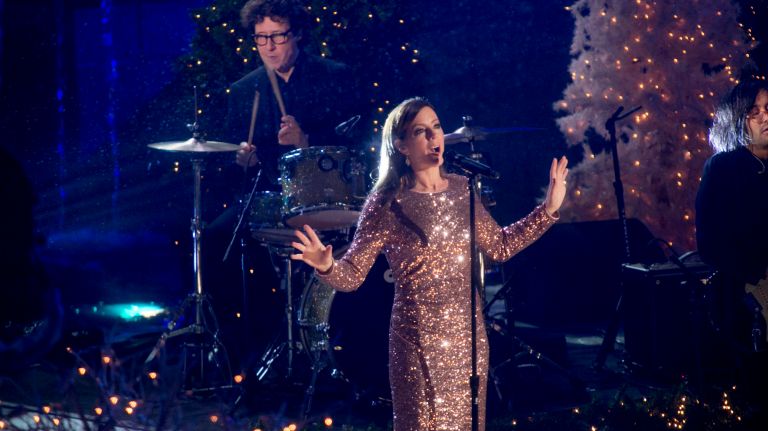 Sarah McLachlan performs at the Rockefeller Center Christmas tree lighting ceremony on Wednesday, Nov. 30, 2016.
