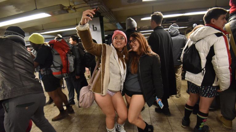 The No Pants Subway Ride was definitely a selfie-worthy occasion.