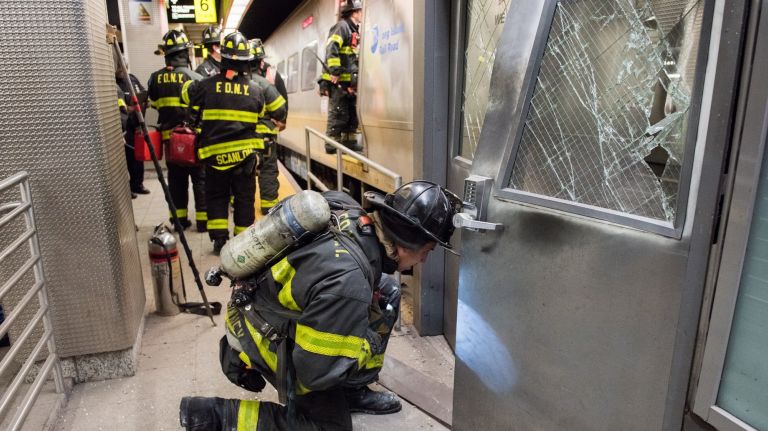 LIRR train crashes at Atlantic Terminal: See photos 10 An LIRR train derailed at Atlantic Terminal in Brooklyn on Wednesday, Jan. 4, 2017.