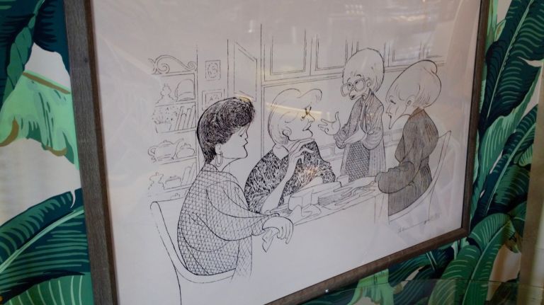 'Golden Girls' cafe Rue La Rue has soft opening in Washington Heights 27 A drawing of the four main characters of