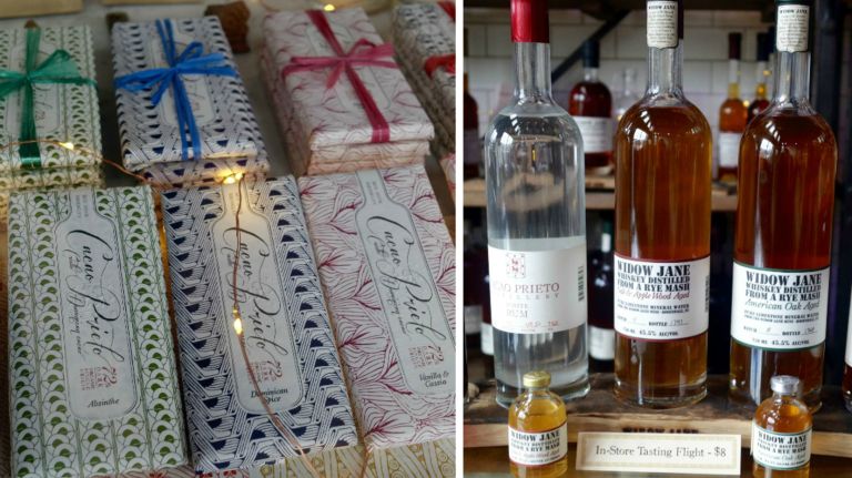 What could be better than a chocolate factory? A chocolate factory that also makes whiskey, bourbon, rum and other spirits. The smell of chocolate will lead you to 218 Conover St., the home of Cacao Prieto -- a bean-to-bar chocolate company that started distilling rum and eventually expanded to make Widow Jane whiskey, using water from a limestone mine upstate. The storefront offers tasting flights, but for the whole experience, take a weekend tour ($20 adults, $8 ages 14-20) . You'll learn how cacao from the Dominican Republic becomes a Brooklyn chocolate bar, and then you'll see the distilling process -- tastings included. There's another bean-to-bar shop Raaka (64 Seabring St.), which also has a weekend chocolate making class ($75) or a factory tasting tour ($15).