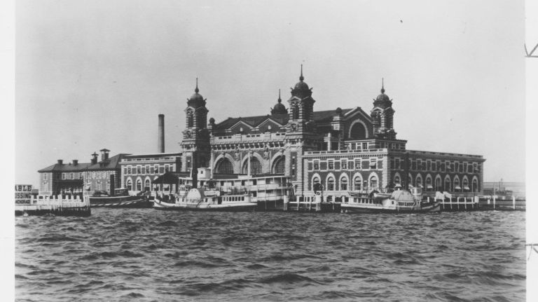 The original structure that housed the immigration center was built out of Georgia pine, so when a fire began on June 15, 1897, the entire building was destroyed. No one was injured in the fire, but state and federal records dating back to 1855 were incinerated. A new, fireproof building, pictured, opened on Dec. 17, 1900. 