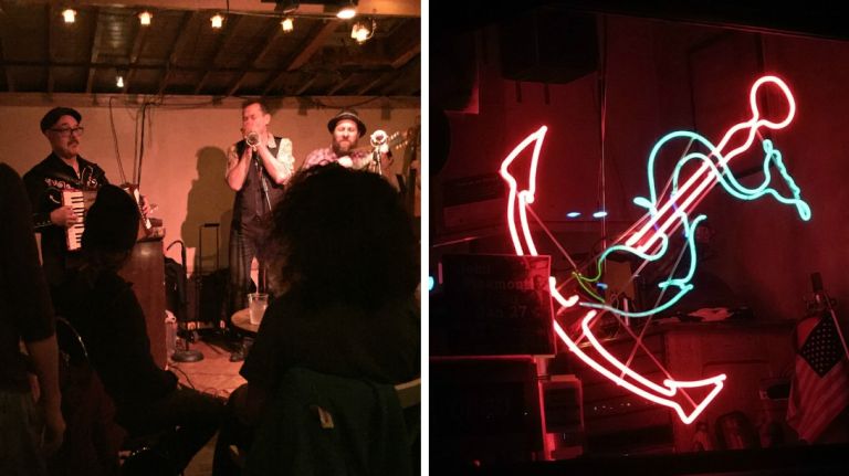 Perhaps the best part of Sunny's is the live music in the backroom -- there's a weekly bluegrass jam every Saturday. During one visit in November, Charlie Giordano, who plays accordion and organ for Bruce Springsteen's E Street Band, was sitting in with the band. The vibe and the music are so fun that when you walk back out into the dark street near the water, in the glow of the neon anchor in the window and beside the antique pickup truck parked out front, you won't even mind being a mile and a half from the nearest subway stop. 