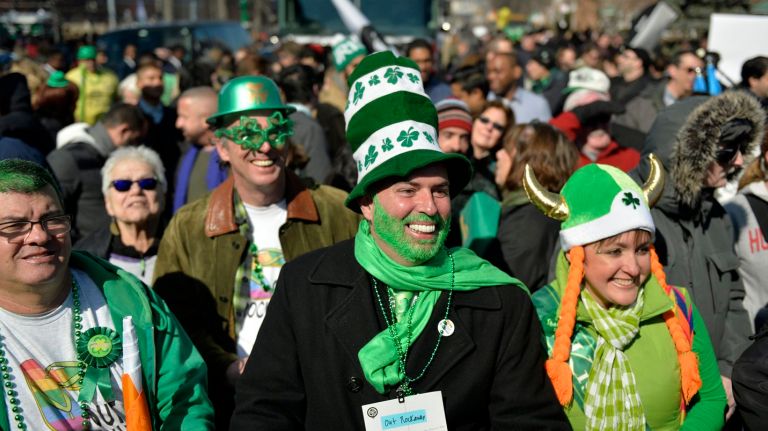 NYC traffic: Queens St. Patrick’s Day parades to close streets 1 Two St. Patrick's Day parades in Queens this weekend will snarl traffic in the borough. Above, Jim Burke, representing Out Rockaway, is joined by hundreds of others at the St. Pat's For All parade on Skillman Avenue on Sunday, March 6, 2016.