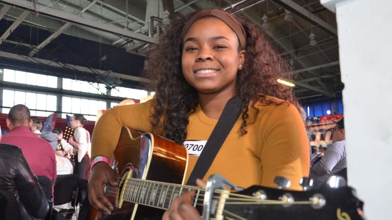 Hailey Porterfield, 18, a singer and guitar player from upstate New York, hoped to surprise her mother by making it onto 