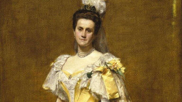A portrait of Emily Warren Roebling painted in 1896 by Charles-&Eacute;mile-Auguste Carolus-Duran.