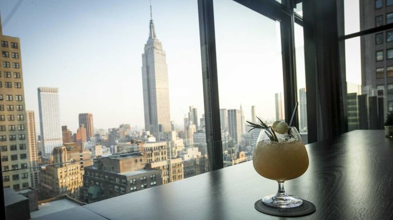 The Harvest, a rum and pear puree drink at Skylark a new lounge.