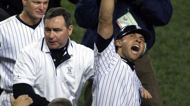 The fall of 2001 was a trying time for New Yorkers and the entire nation, and the Yankees' championship race gave the city something to cheer for again. The Arizona Diamondbacks won the World Series in the end, but the energy at Yankee Stadium was unforgettable. Known for thriving under pressure, Jeter hit a walk-off home run in the bottom of the 10th inning of Game 4, giving the Yankees a win in the first MLB game ever completed in November and earning himself the nickname 