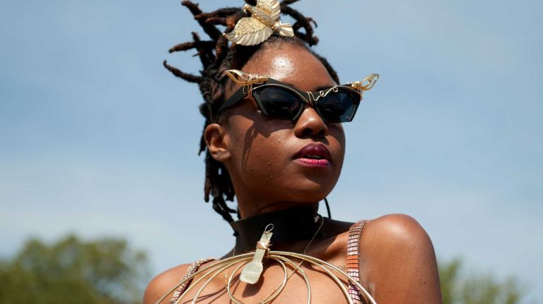 Afropunk Fest in Brooklyn 31 An attendee at the Afropunk music festival at Commodore Barry Park in Brooklyn on Saturday, Aug. 27, 2016.