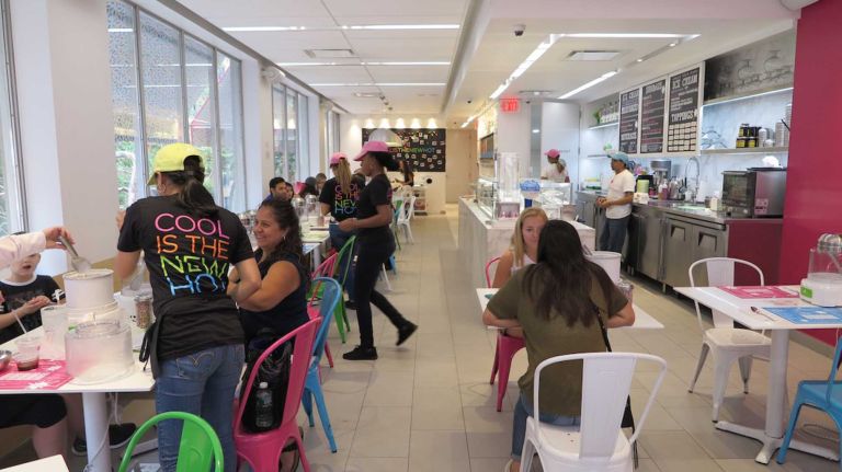 Once inside, you're given the option of making your own ice cream or ordering a sundae or milkshake. While those options are all well and good, we're here to make our own. 