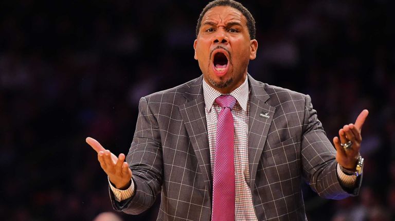 Providence head coach Ed Cooley reacts against Butler during the Big East Tournament at Madison Square Garden in New York, New York on Thursday, Mar 10, 2016. Big East Basketball Tournament between #5 Butler and #4 Providence.