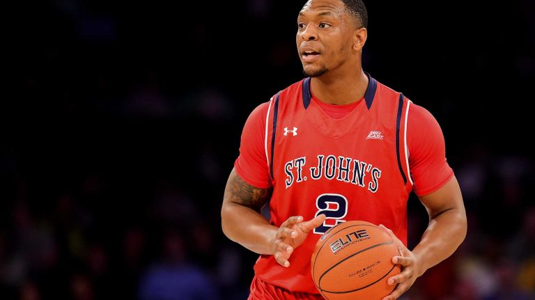 St. John's forward Christian Jones (2) handles the ball on offense against Marquette during the Big East Tournament at Madison Square Garden in New York, New York on Wednesday, Mar 9, 2016. Big East Basketball Tournament between #10 St. John's and #7 Marquette.