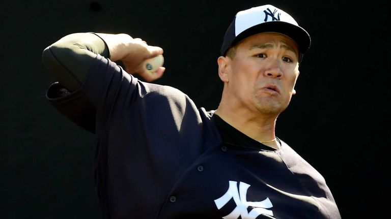 New York Yankees spring training 2016 128 New York Yankees pitcher Masahiro Tanaka throws a bullpen session during spring training at George M. Steinbrenner Field in Tampa, Fla., on Monday, Feb. 22, 2016.